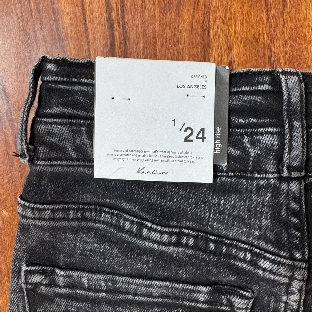 NWT Kancan Black High Waist Flare Jeans 24 - Picture 9 of 10